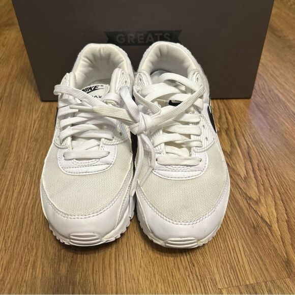 NIKE Air Max white black lace up shoes sneakers women’s 7 - Picture 3 of 10